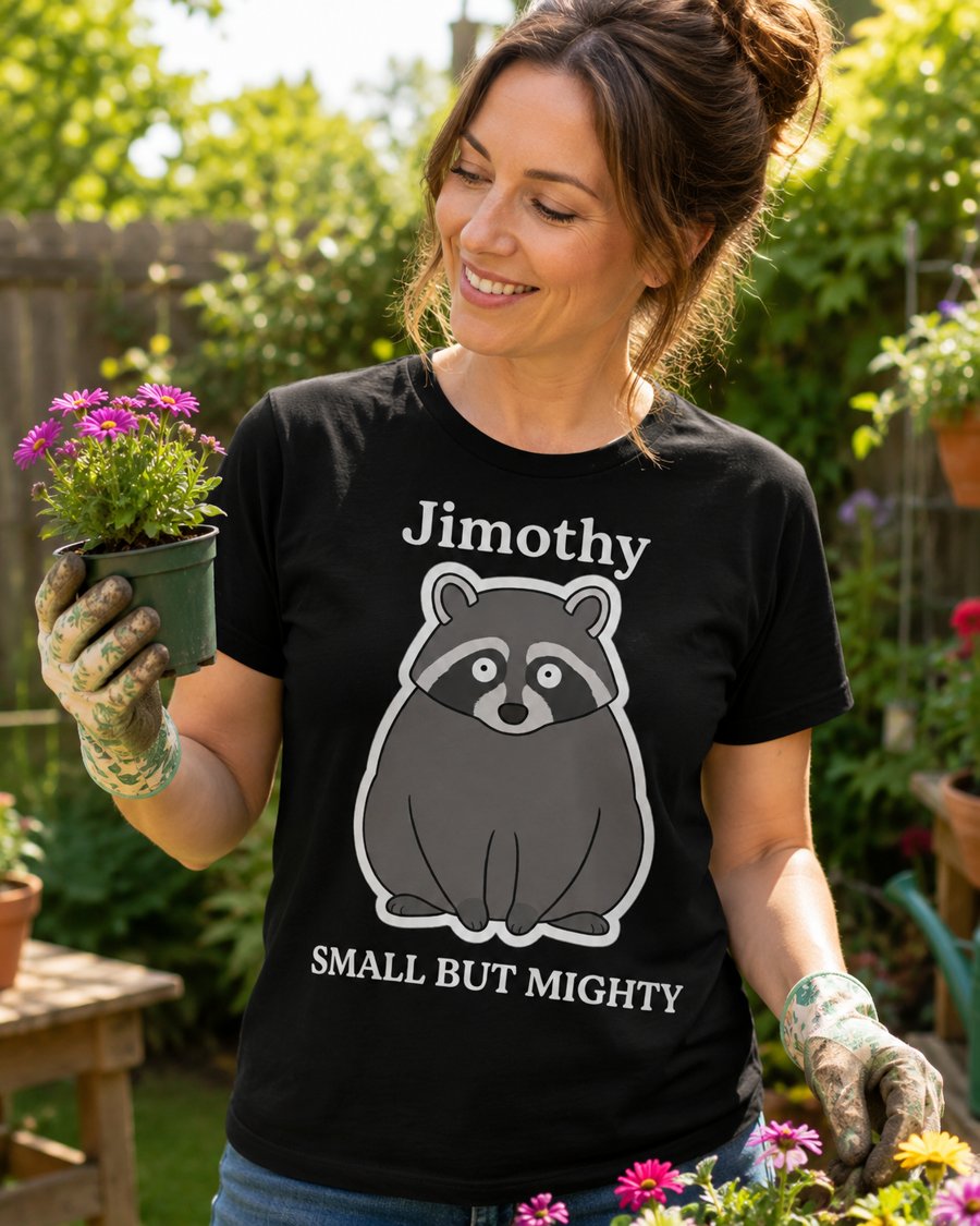 Need to add this Jimothy 'Small But Mighty' tee to my cart right now