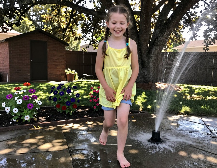Bright yellow dress and denim shorts for summer fun