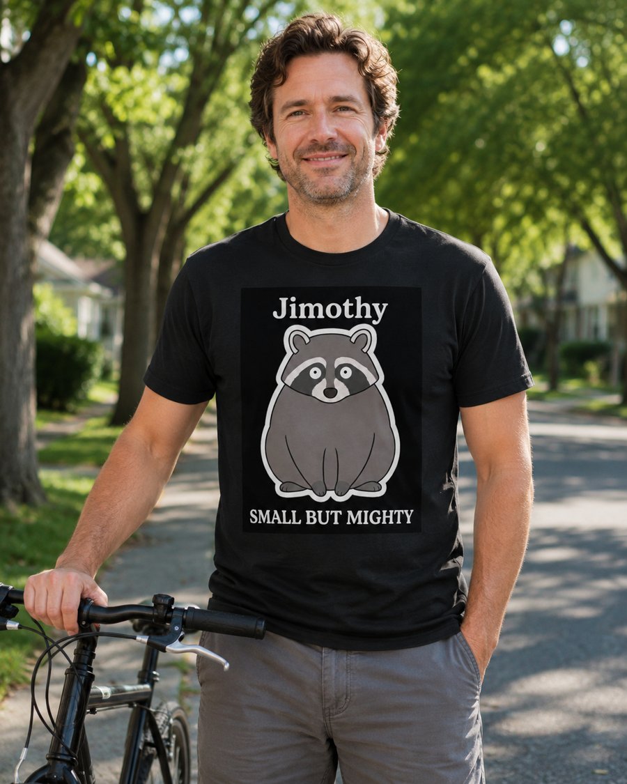 Why does round Jimothy get to wear Small But Mighty?