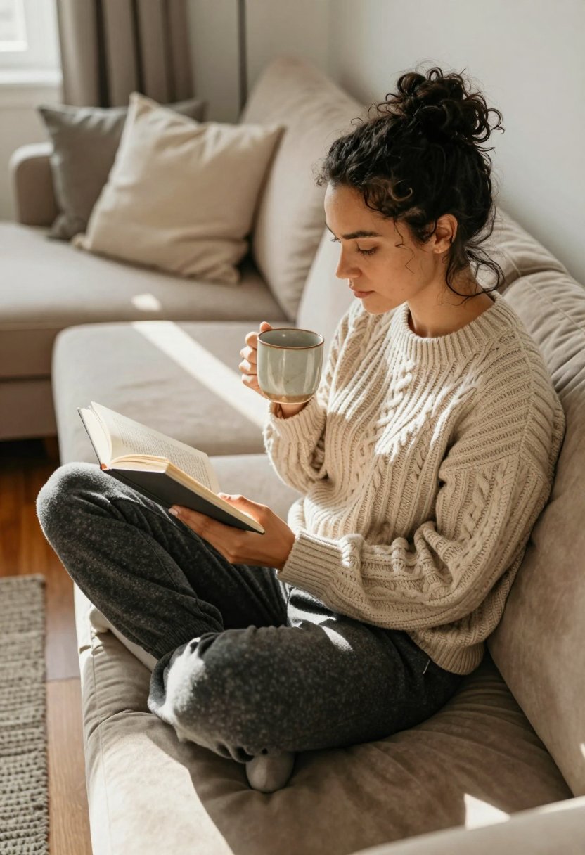 The Ultimate Cozy Reading Outfit You Need This Fall
