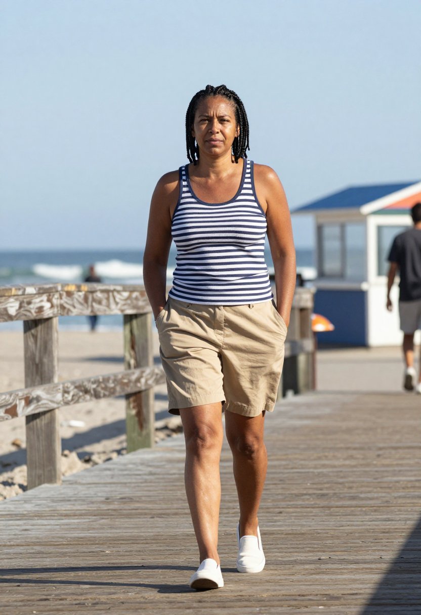 Classic Stripes: The Ultimate Summer Boardwalk Fit