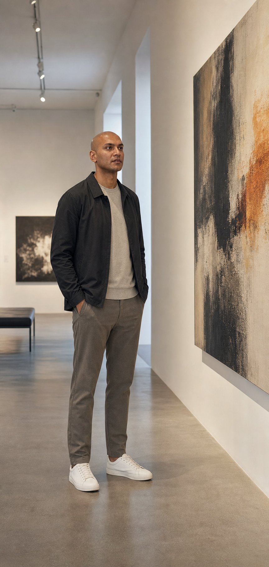 He looks like he just bought the building.