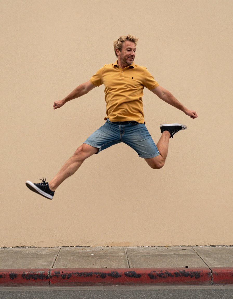 Mid-air mood: The perfect summer jump