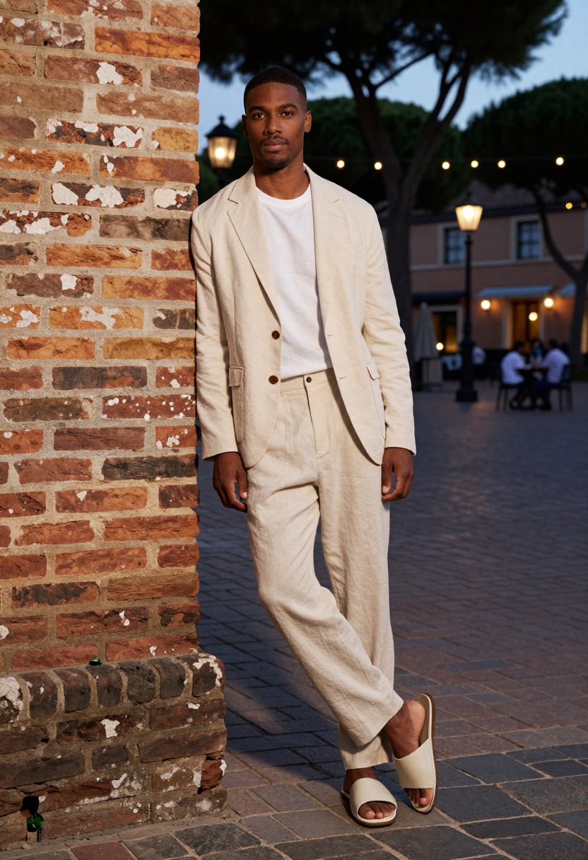 linen suit energy is unmatched