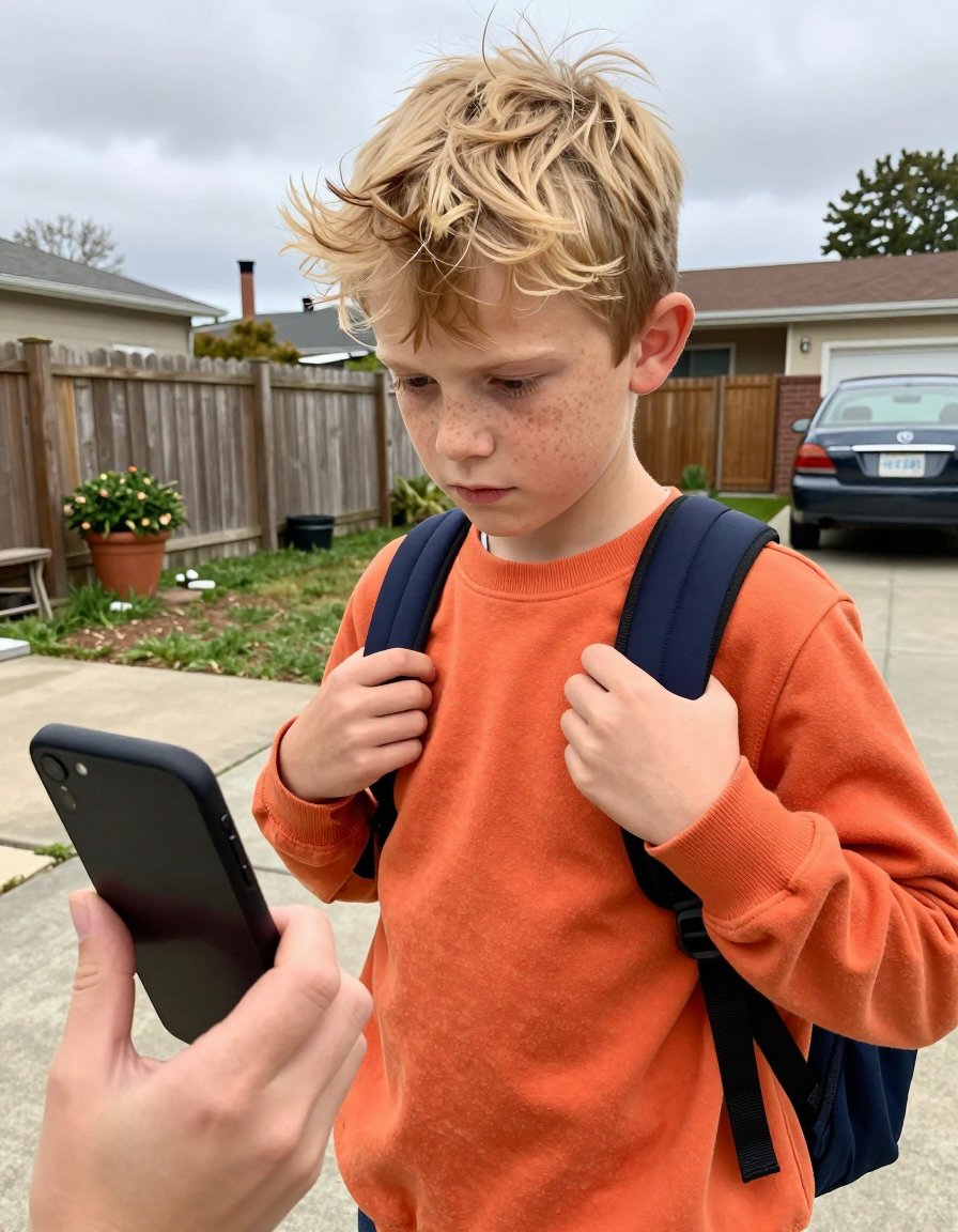 This orange crewneck is the perfect school fit