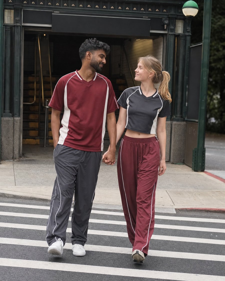 my partner and i need matching track suits like these immediately