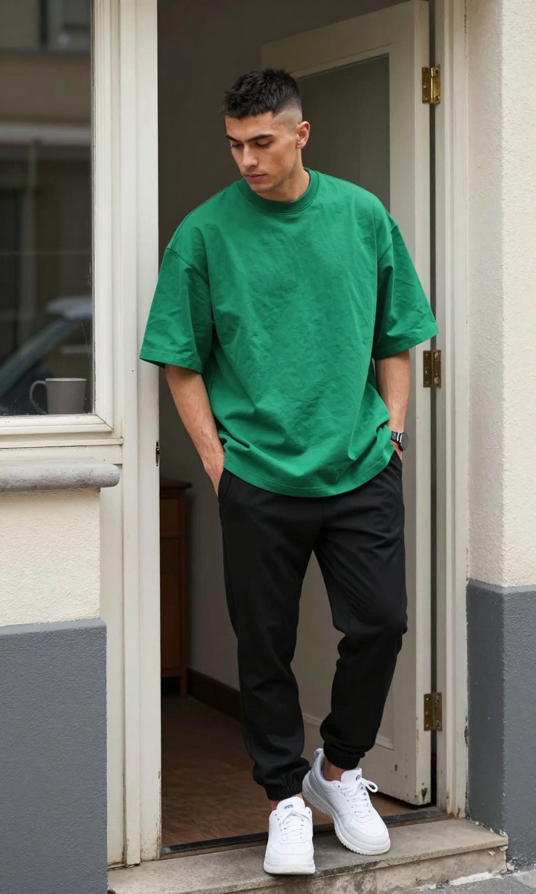 oversized tee trend is carrying the fit