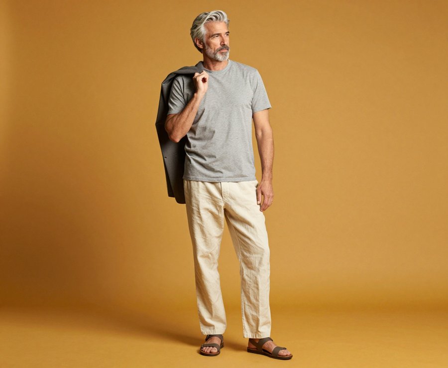 grey heavyweight tee trend I’m loving