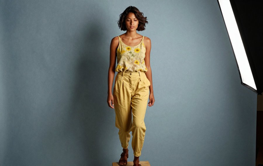 yellow on yellow is such a bold move