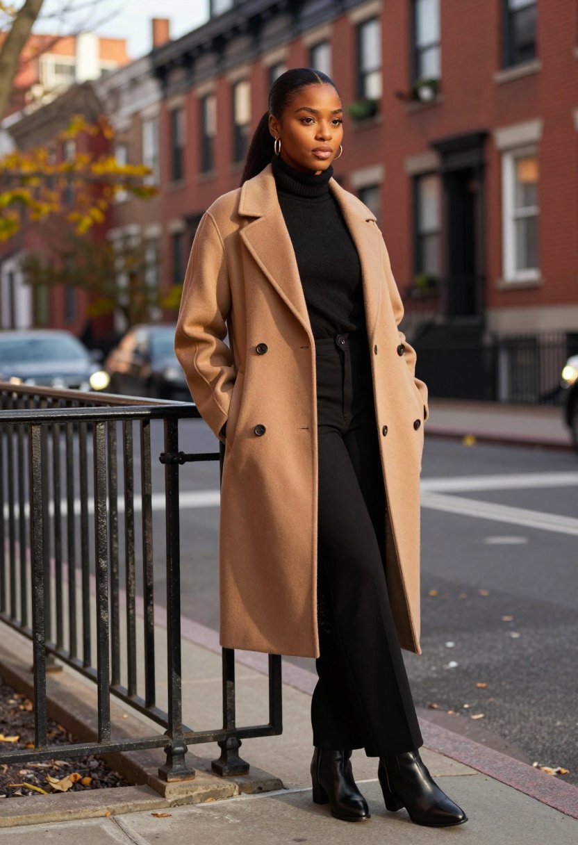 i swear this oversized camel coat is actually insane