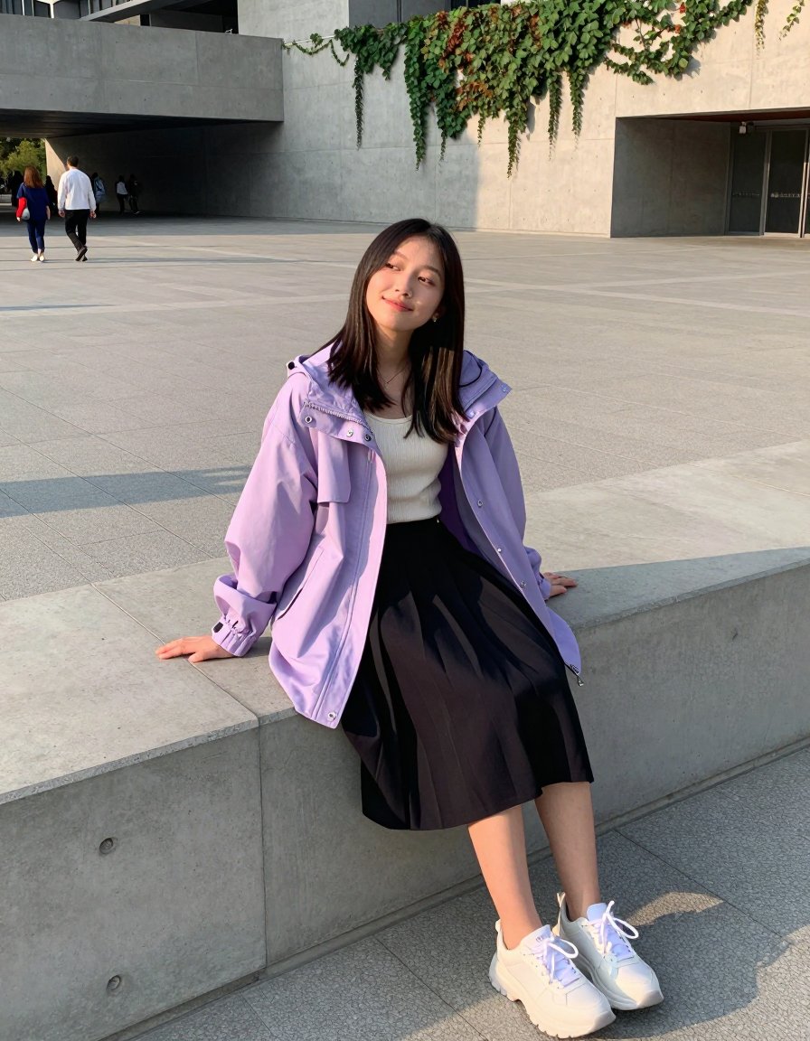 purple jacket is such a mood