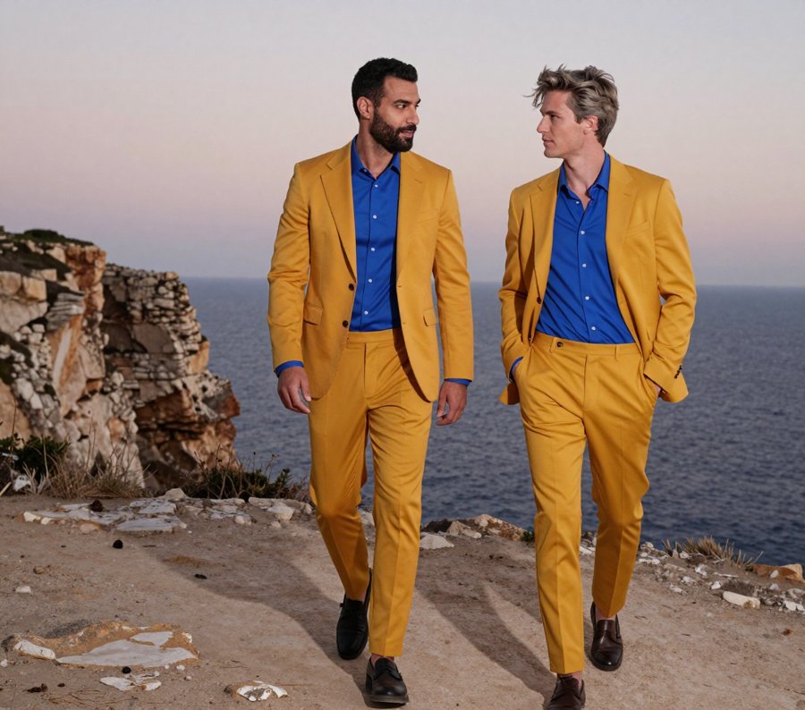 man, that yellow suit is doing all the work