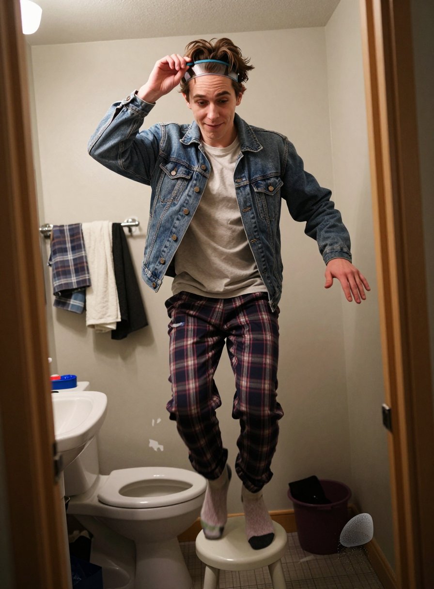 pajama pants with a denim jacket honestly works