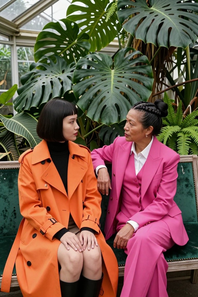the coat is literally screaming orange