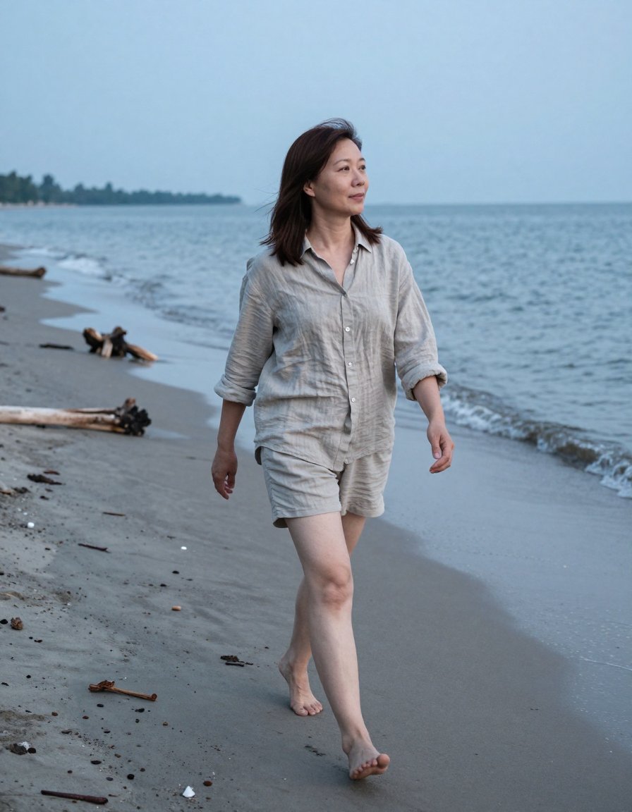The perfect linen set for beach days
