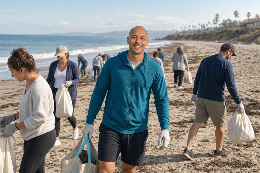 that teal zip-up is doing all the heavy lifting