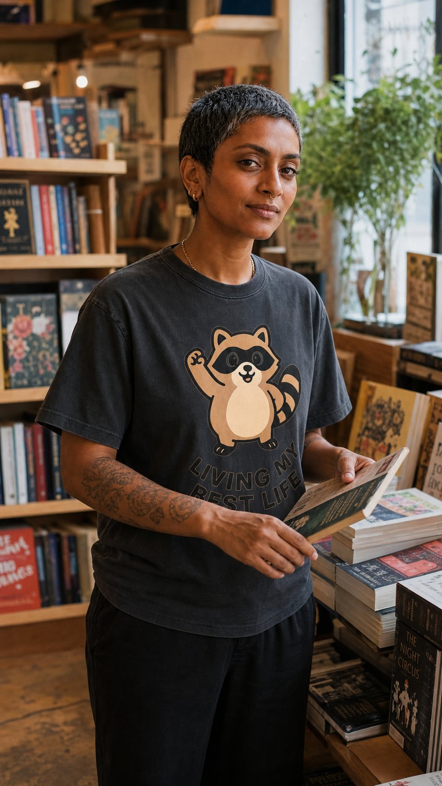 Living My Best Life is the text on this Jimothy tee.