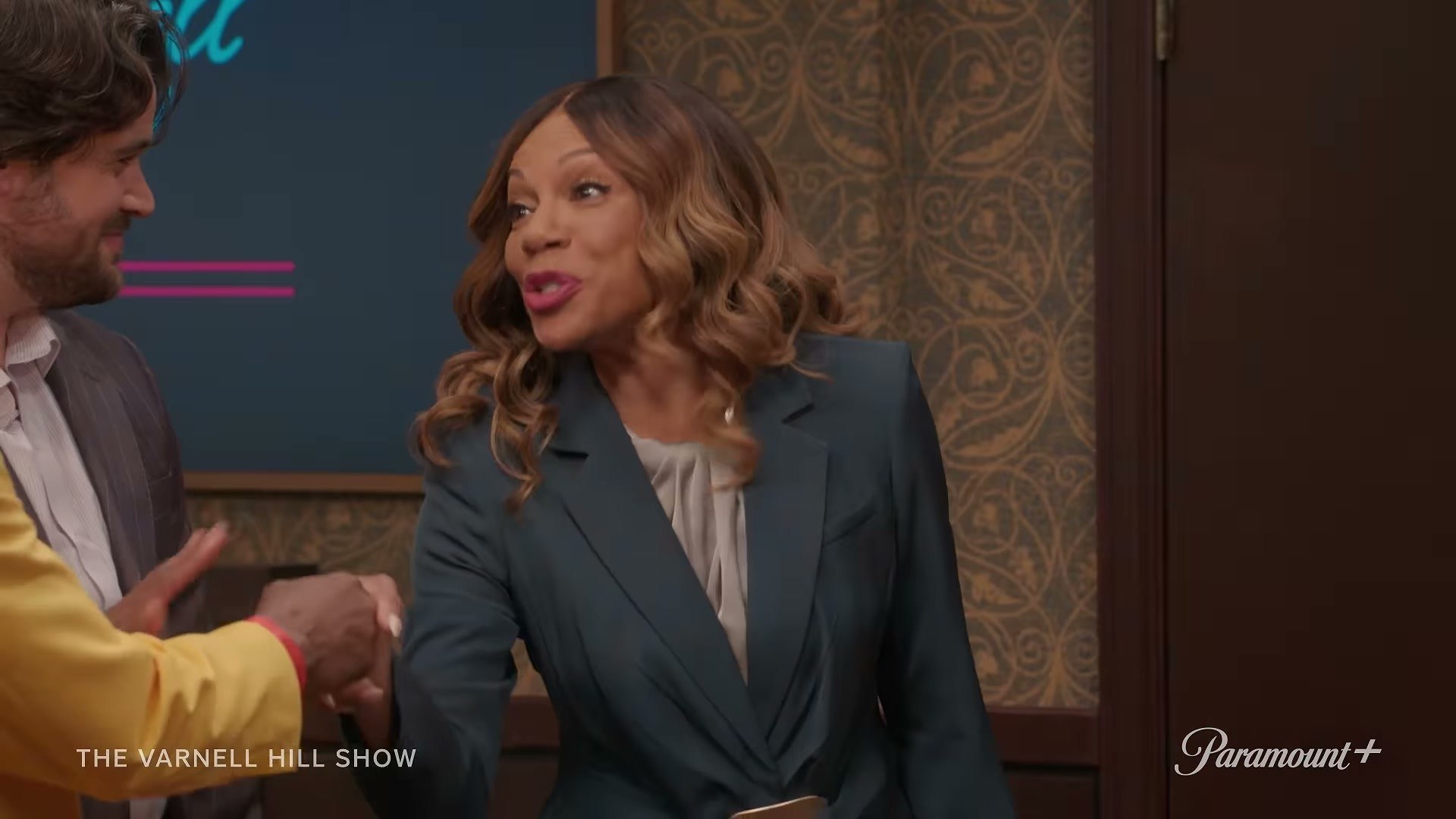 from The Varnell Hill Show on Paramount+ trailer — teal blazer is such a power move