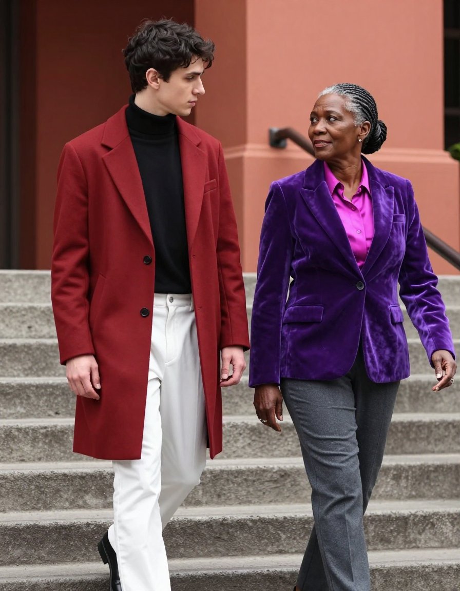 that red coat is the main character