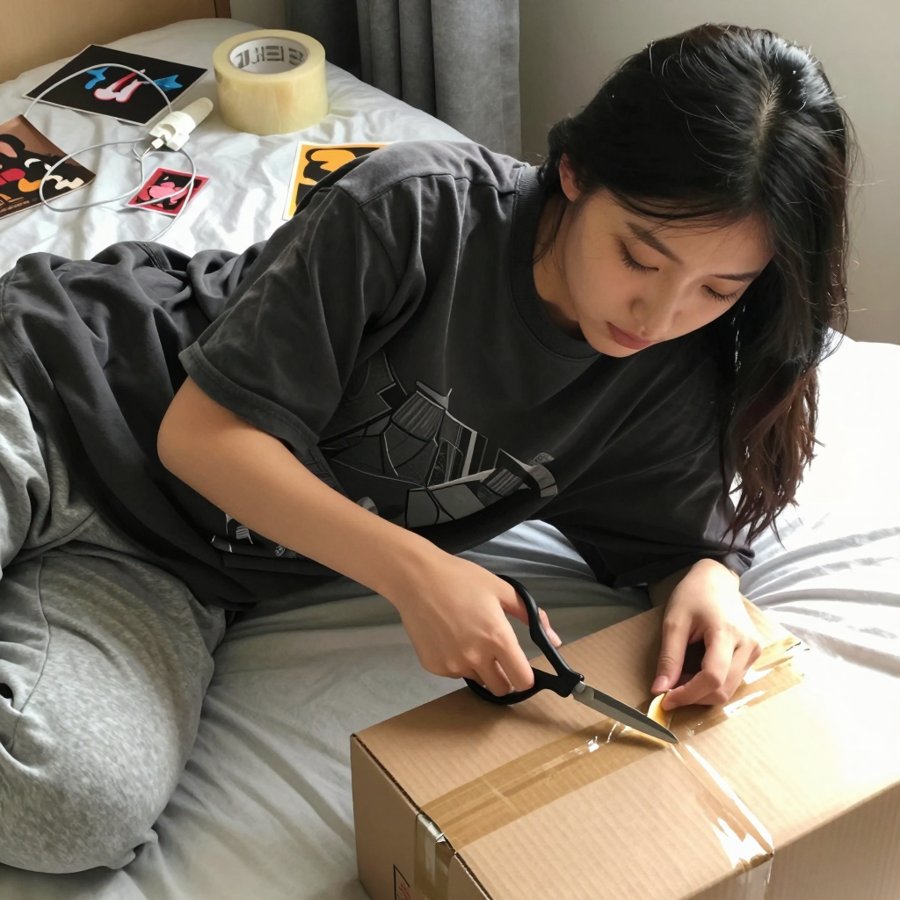 Steal this cozy unboxing fit for your next haul