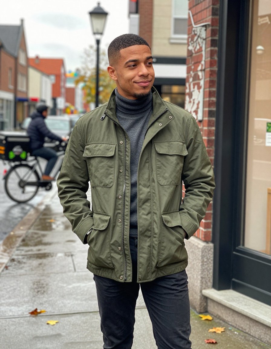 Olive drab is the move for fall