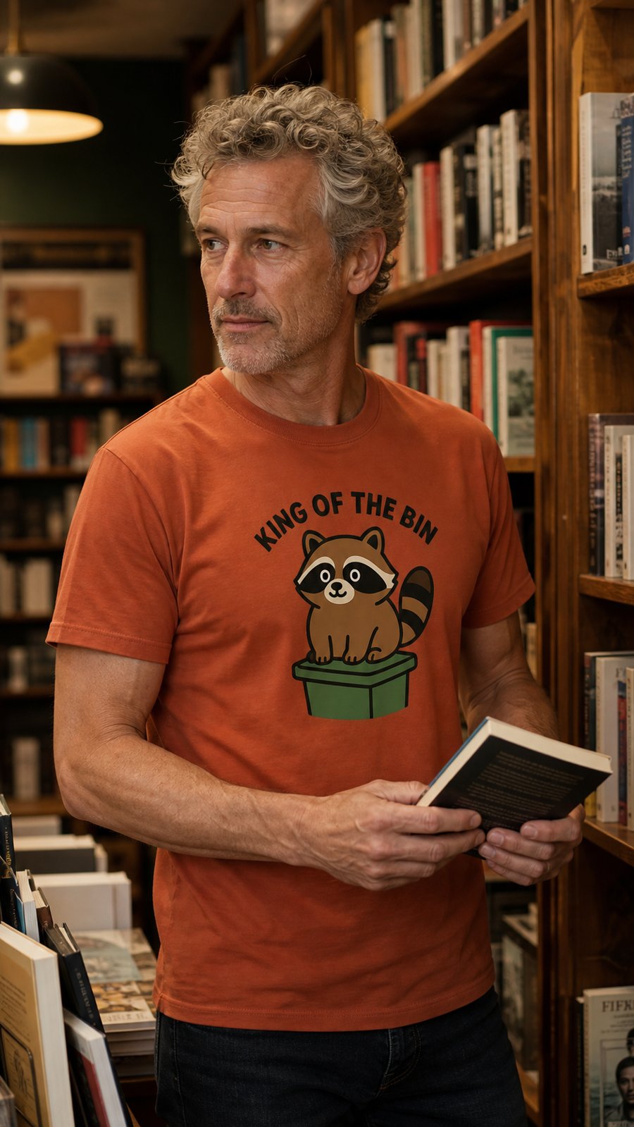 KING OF THE BIN. Jimothy graphic tee.