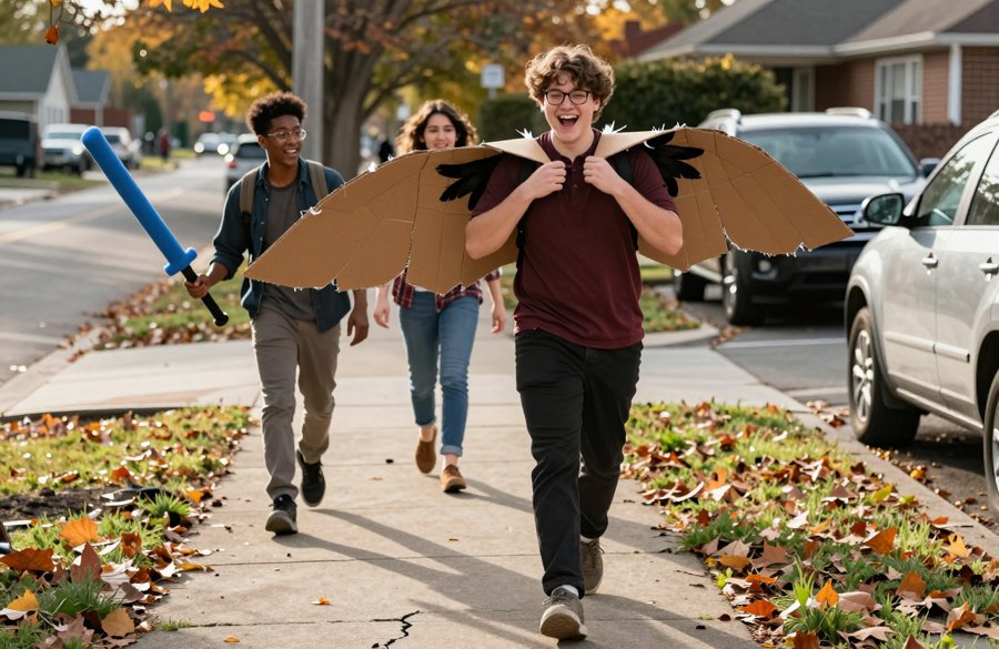okay these cardboard wings are actually iconic