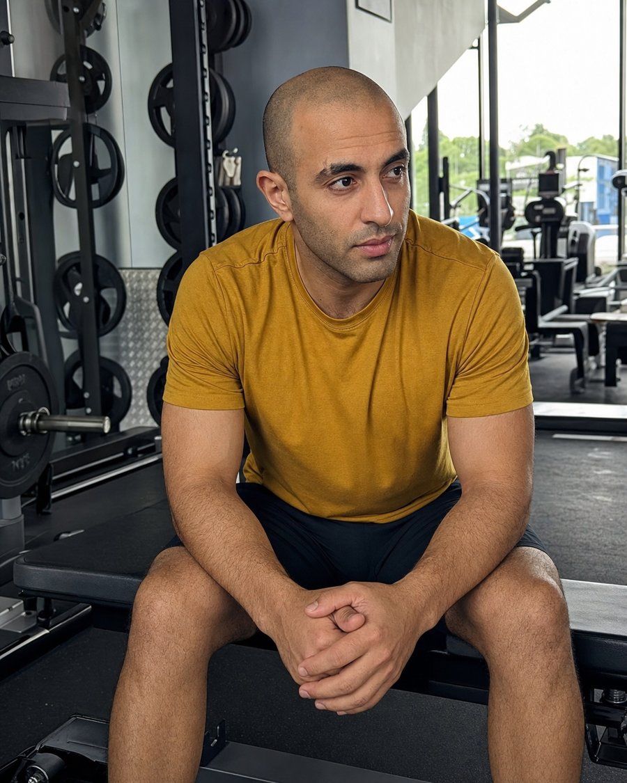 the mustard tee is doing all the heavy lifting