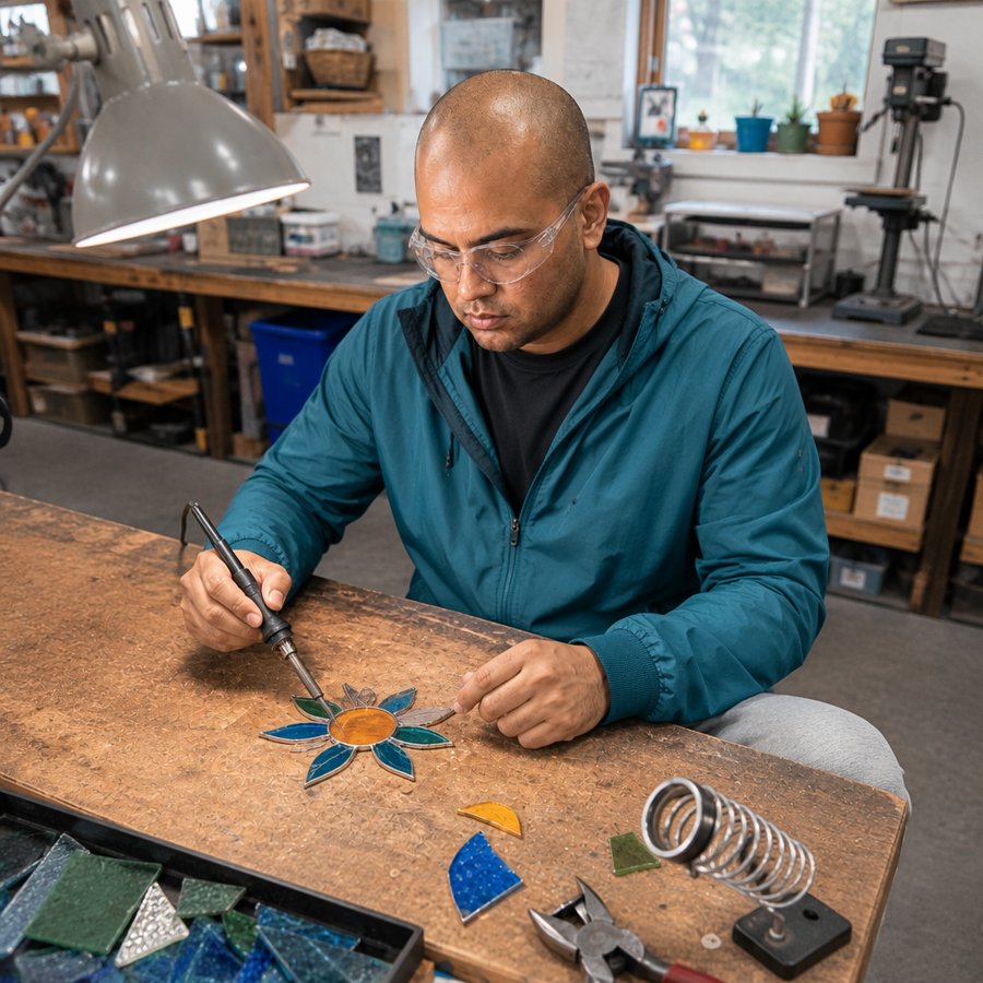 Do those grey sweatpants handle soldering sparks well?