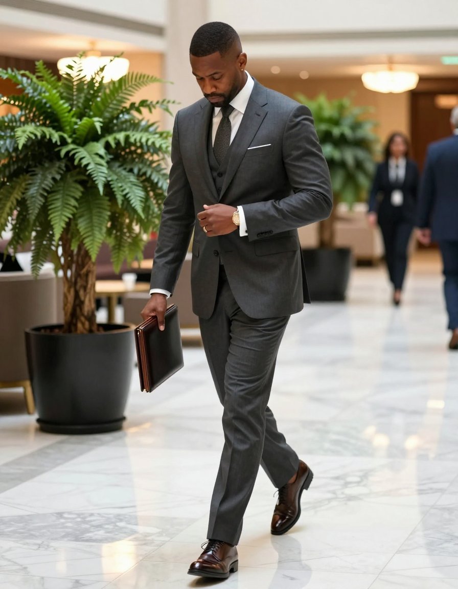 Mastering the Grey Three-Piece Suit