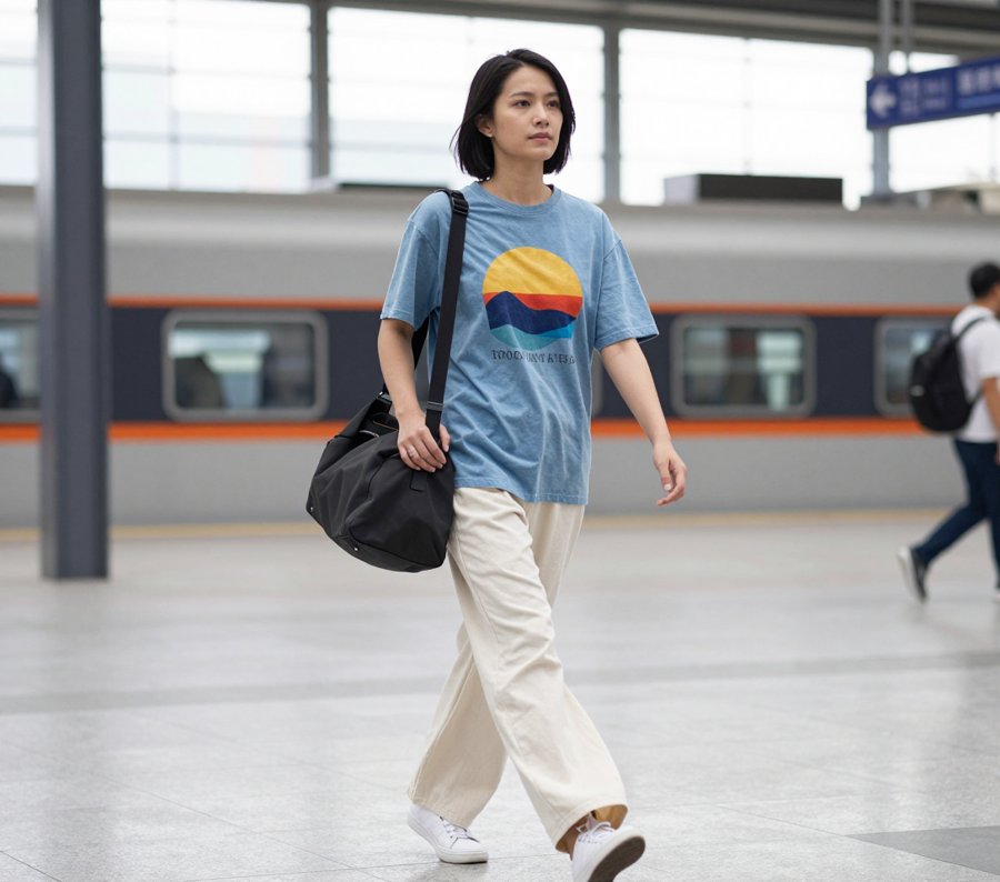 the oversized tee trend she's serving