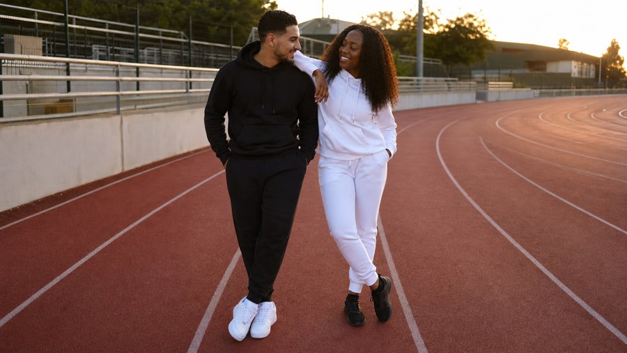 Who picked these matching fits for you two?