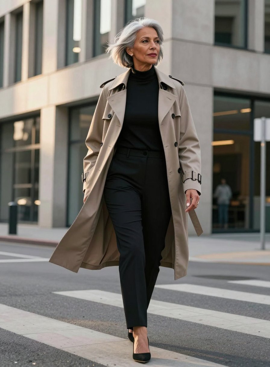 the trench coat is everything