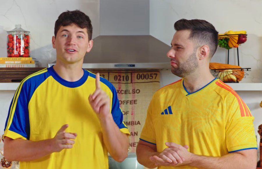 matching colombia jerseys in front of actual colombian coffee?? committed
