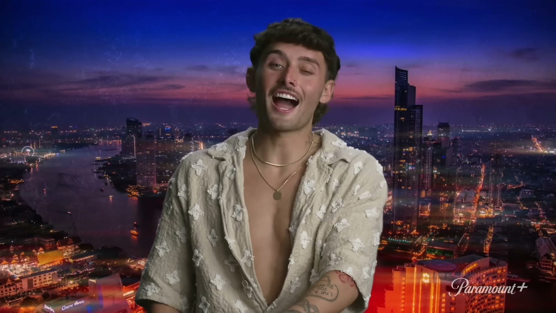 from The Challenge Cutthroat on Paramount+ trailer — unbuttoning the whole thing is the move