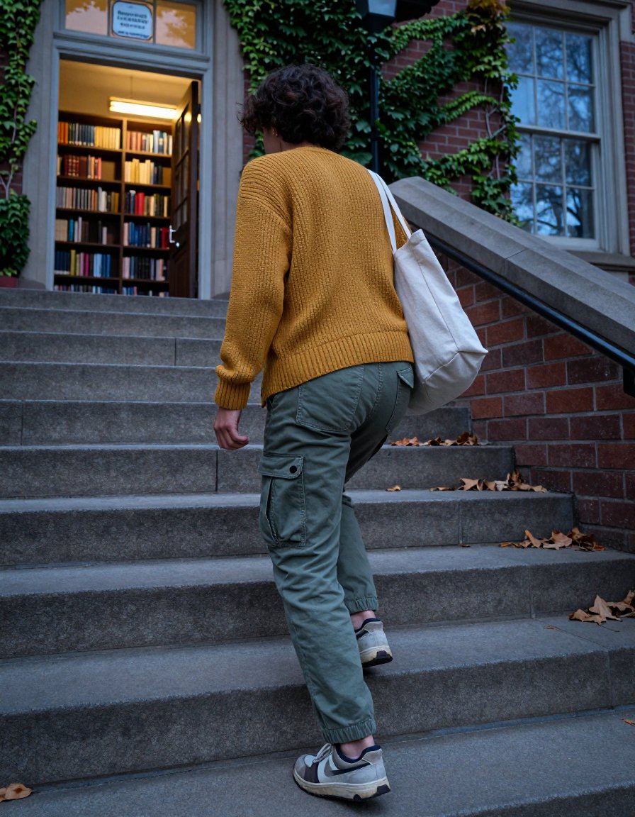 This Mustard Sweater + Cargo Combo Is Pure Fall Inspiration