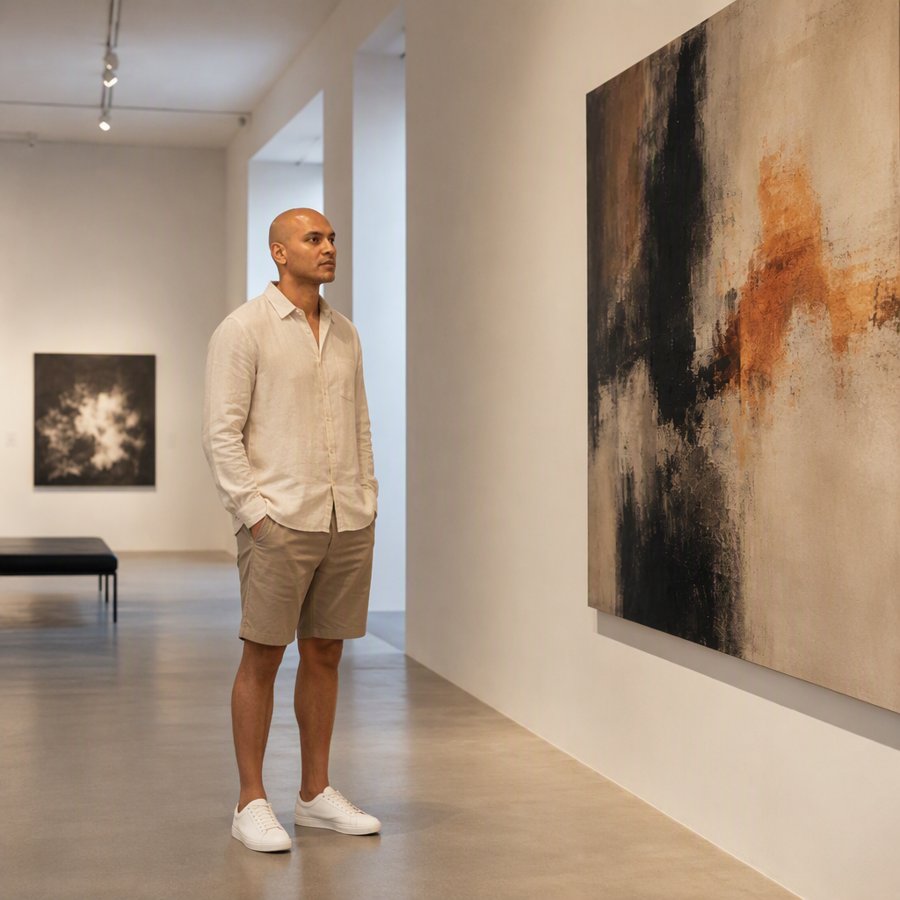 Linen shirts are the museum uniform, apparently.