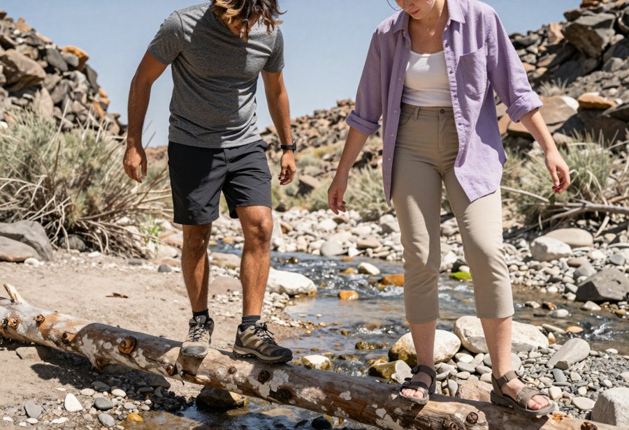 The perfect casual hiking outfit for summer