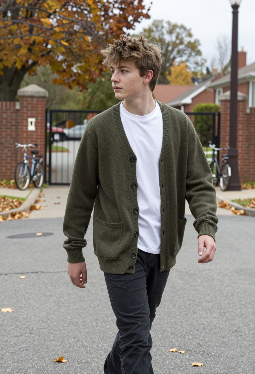 How to style an olive cardigan this fall