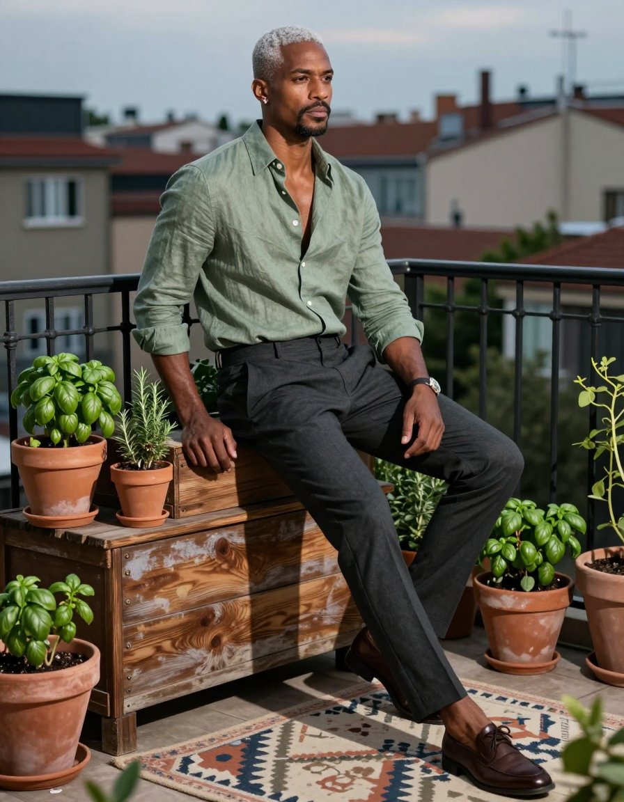 linen shirts just hit different in the sun