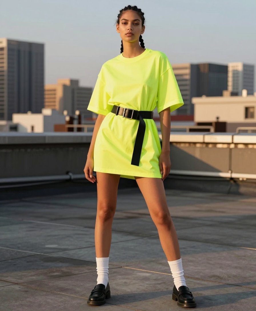 the oversized tee trend is quietly working here
