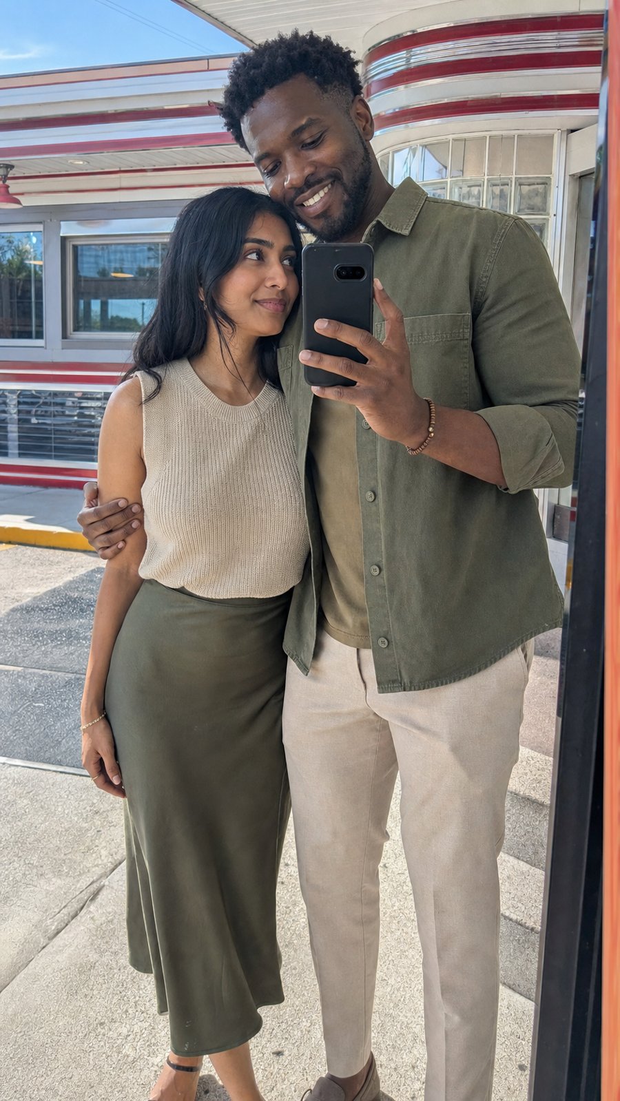 You guys really nailed the earth tone palette for this date