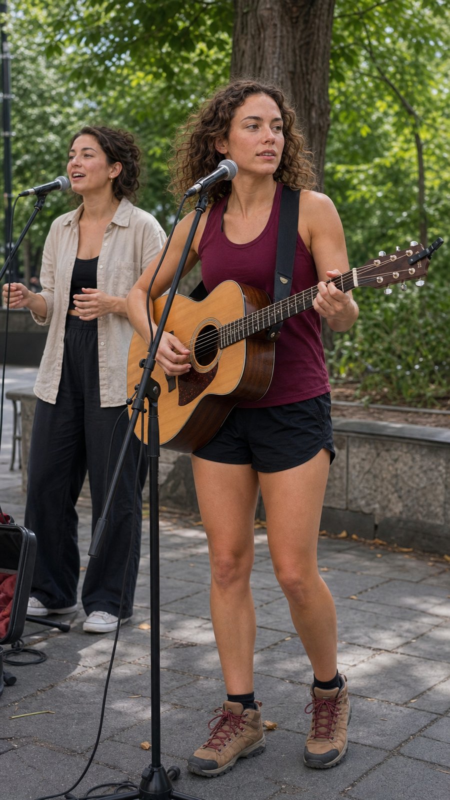You really nailed the shorts-and-boots ratio here.