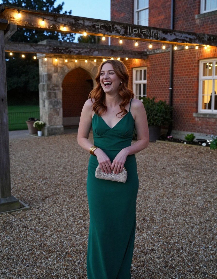 Emerald Green Maxi Dress for Garden Weddings